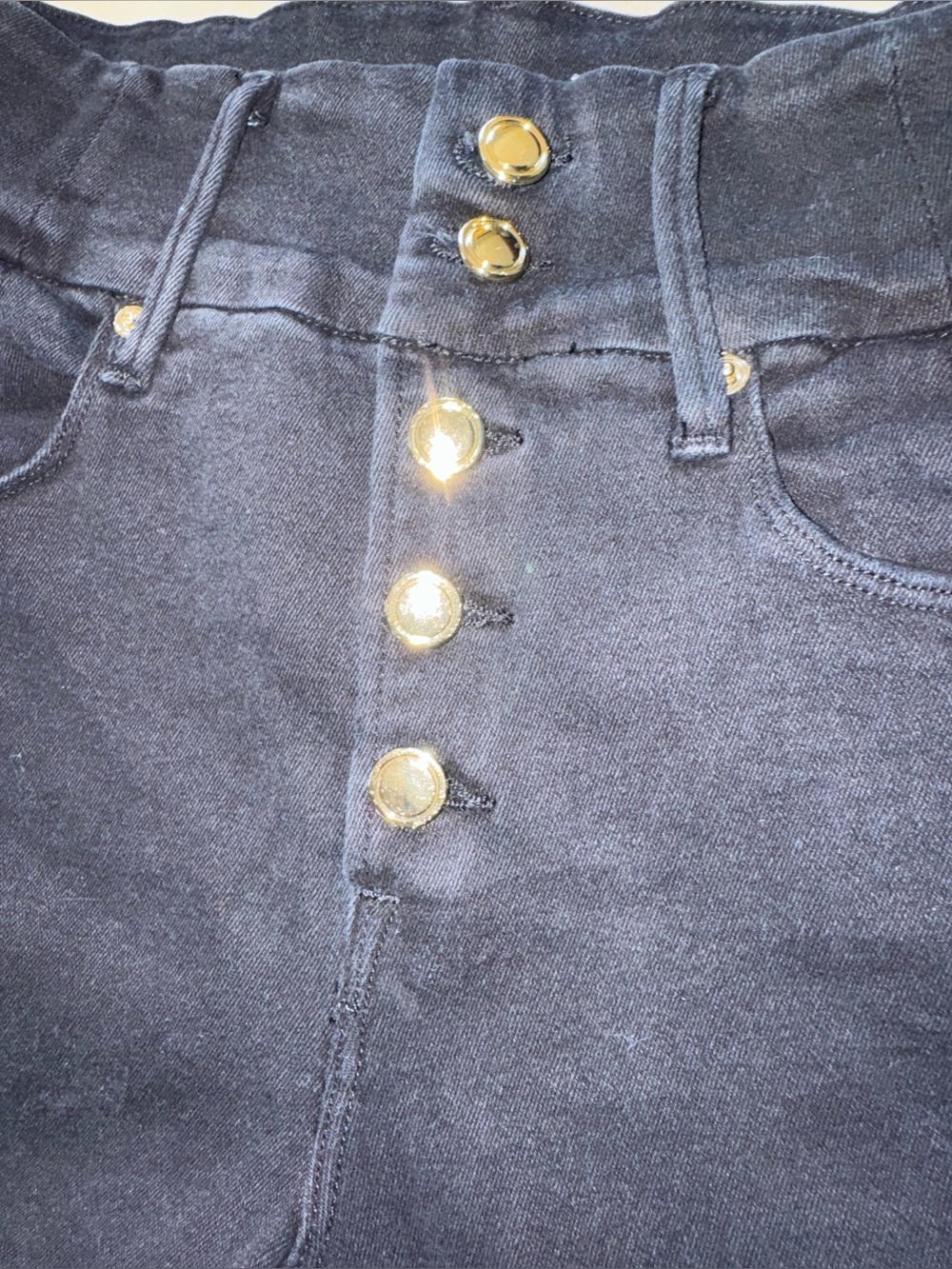 Good American Good Waist Button Fly Skinny 0 25 - Picture 4 of 12